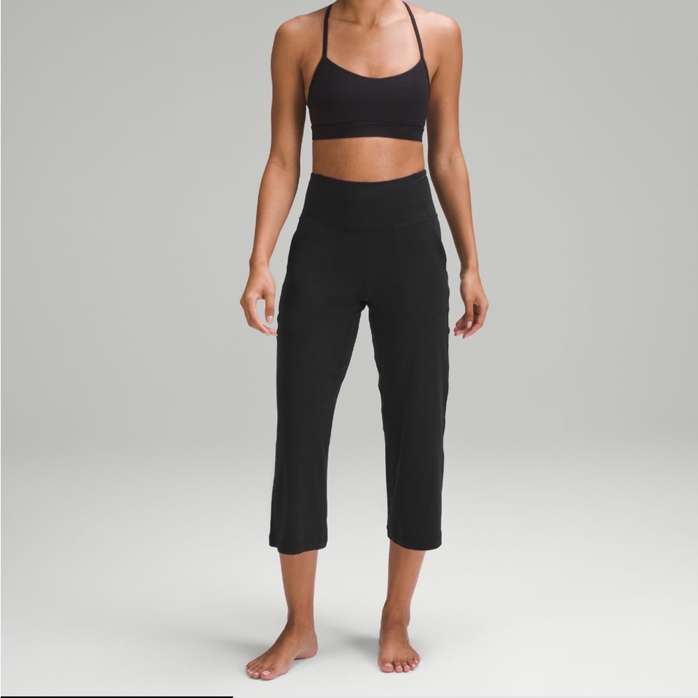 Womens Lululemon Align High Rise Wide Leg Crop 23"